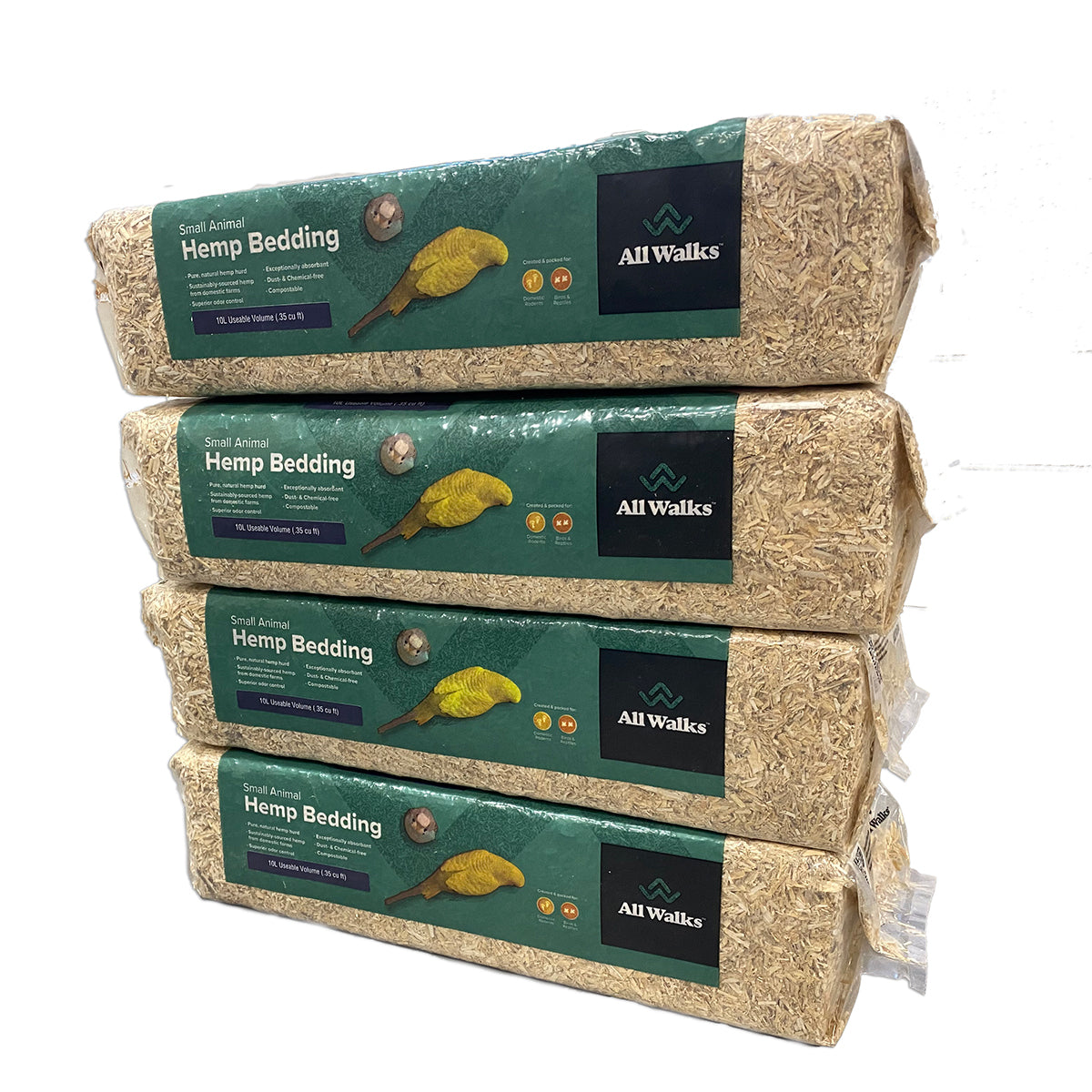 Numerous units of the 40L small animal hemp bedding.  Bedding is meant for chickens, geese, ducks, turkeys, Rodents, Rabbits, and Ferrets.