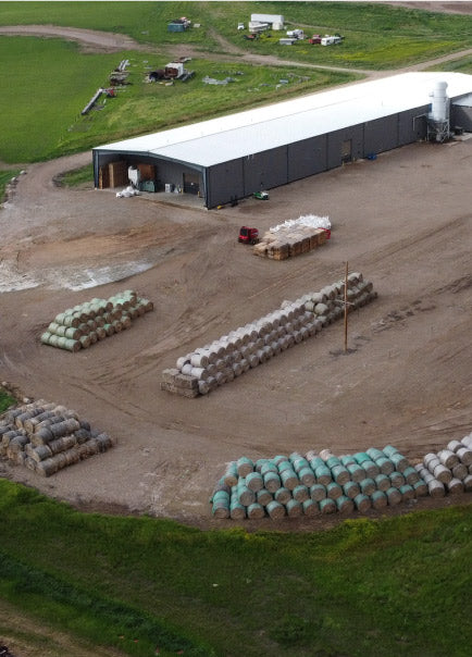 An overview image of the warehouse in Fort Benton, Montana. 